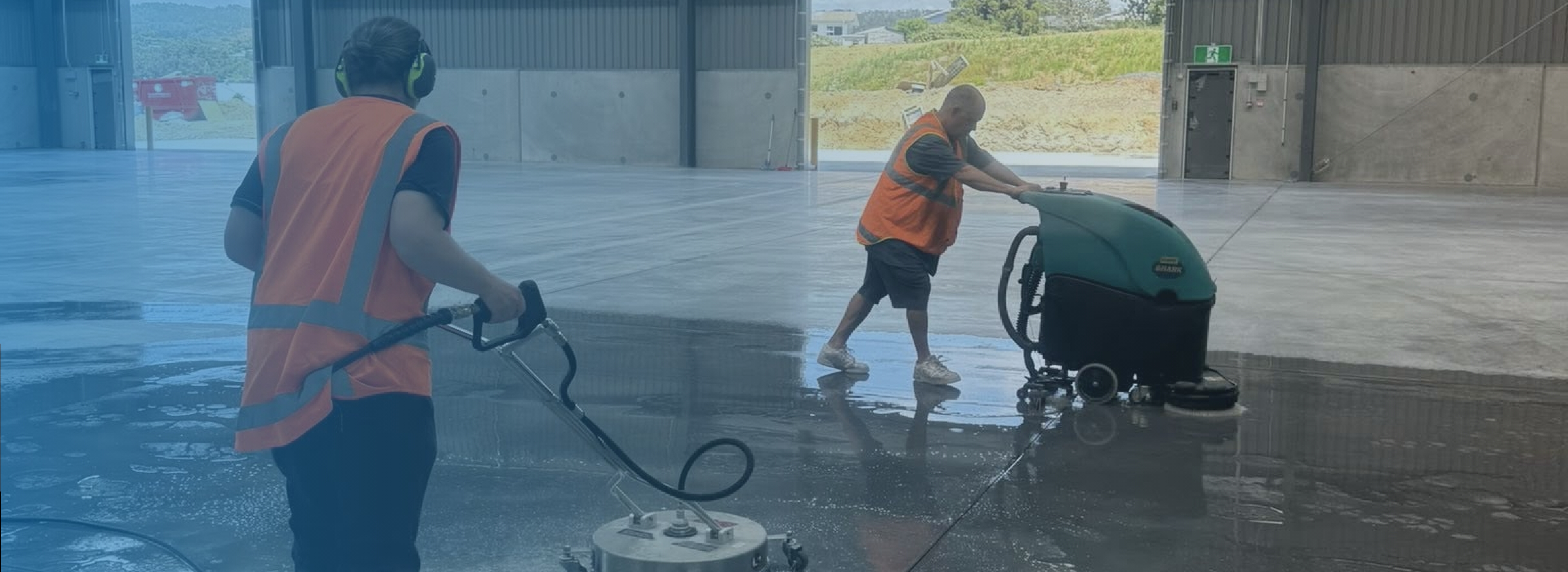 Pane in the Glass team performing house washing in Kerikeri, Northland.
